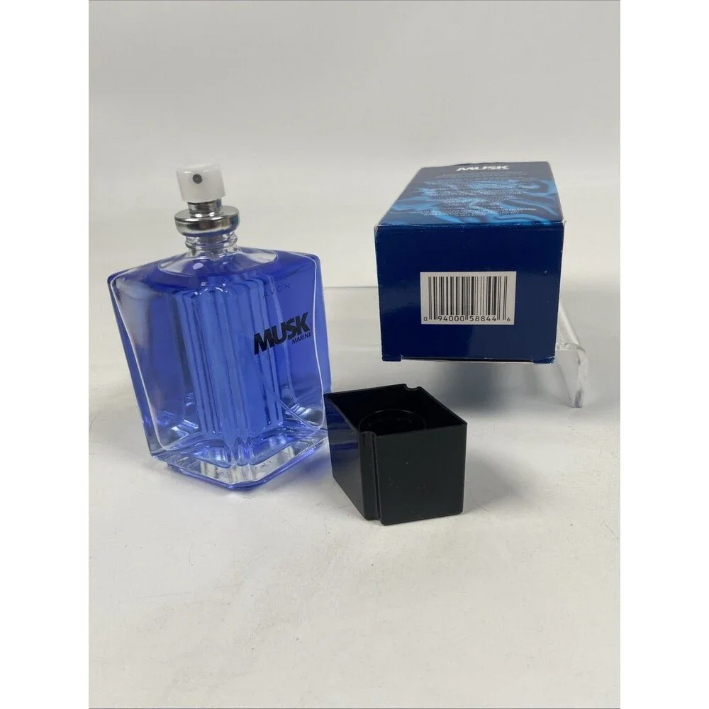 AVON MUSK Marine Cologne Men Spray 3.4 fl. oz.  with Box Discontinued
